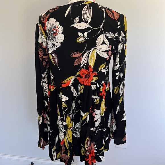 Free People Bella Floral Tunic Top/ Mini Dress - Picture 11 of 14